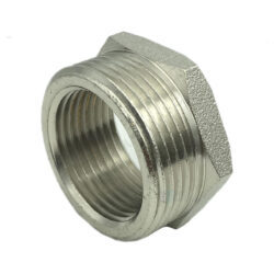 Футорка латунь никель Ду 20х15 (3/4"х1/2") НР/ВР SantechSystems .