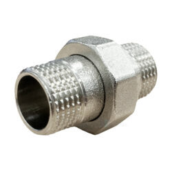Соединитель латунь никель американка Ду 15 (1/2") прямой НР/НР SantechSystems .