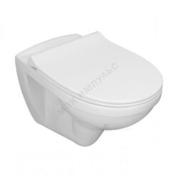 Унитаз подвесной горизонтальный выпуск с сиденьем дюропласт микролифт белый Бореаль Santek 1.WH50.1.830