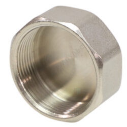 Заглушка латунь никель Ду 20 (3/4") ВР VALFEX VF.590.N.034