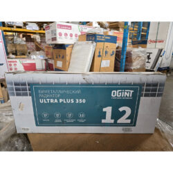 Радиатор биметаллический Ultra Plus 350 12 секц 1260Вт, зав.уп. имеет деформацию, после переборки Ogint