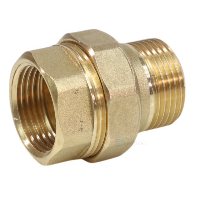 Соединитель латунь американка Ду 25 (1") прямой ВР/НР VALFEX VF.340.L.100 — изображение 2