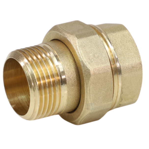 Соединитель латунь американка Ду 25 (1") прямой ВР/НР VALFEX VF.340.L.100