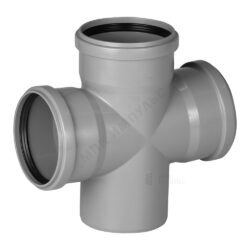 Крестовина PP-H 1-плоскостная серая HT HTDA Дн 110х110х110х87гр б/нап в/к Ostendorf 115935