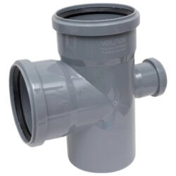 Крестовина PP-H 1-плоскостная серый BASE Дн 110х110х50х87
