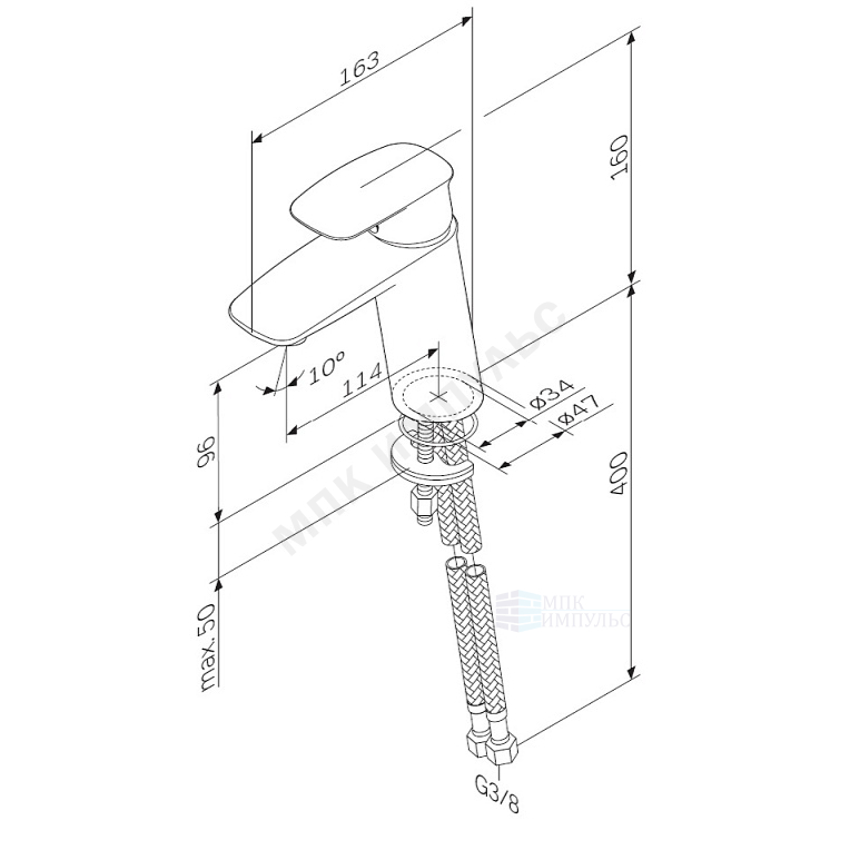 Смеситель для умывальника одноручный хром Spirit V2.1 AM.PM F71A02100 — изображение 2