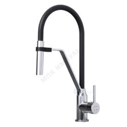 Смеситель для кухонной мойки ручка сбоку одноручный хром/черный Like S AM.PM F8013000