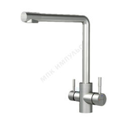 Смеситель для кухонной мойки ручка сбоку одноручный излив с каналом для питьевой воды хром X-Joy AM.PM F85B05711