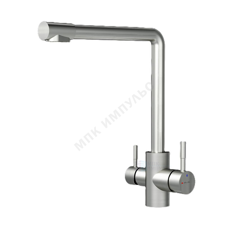 Смеситель для кухонной мойки ручка сбоку одноручный излив с каналом для питьевой воды хром X-Joy AM.PM F85B05711