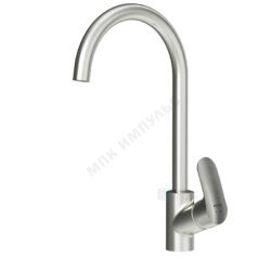 Смеситель для кухонной мойки ручка сбоку одноручный сатин Like AM.PM F8007111