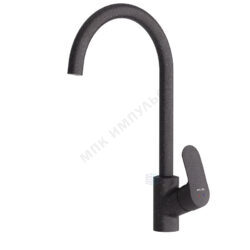 Смеситель для кухонной мойки ручка сбоку одноручный черный Like AM.PM F8007122