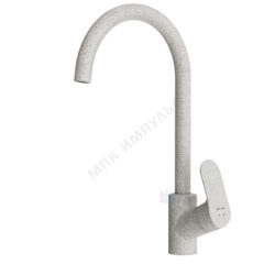 Смеситель для кухонной мойки ручка сбоку одноручный белый камень Like AM.PM F8007133