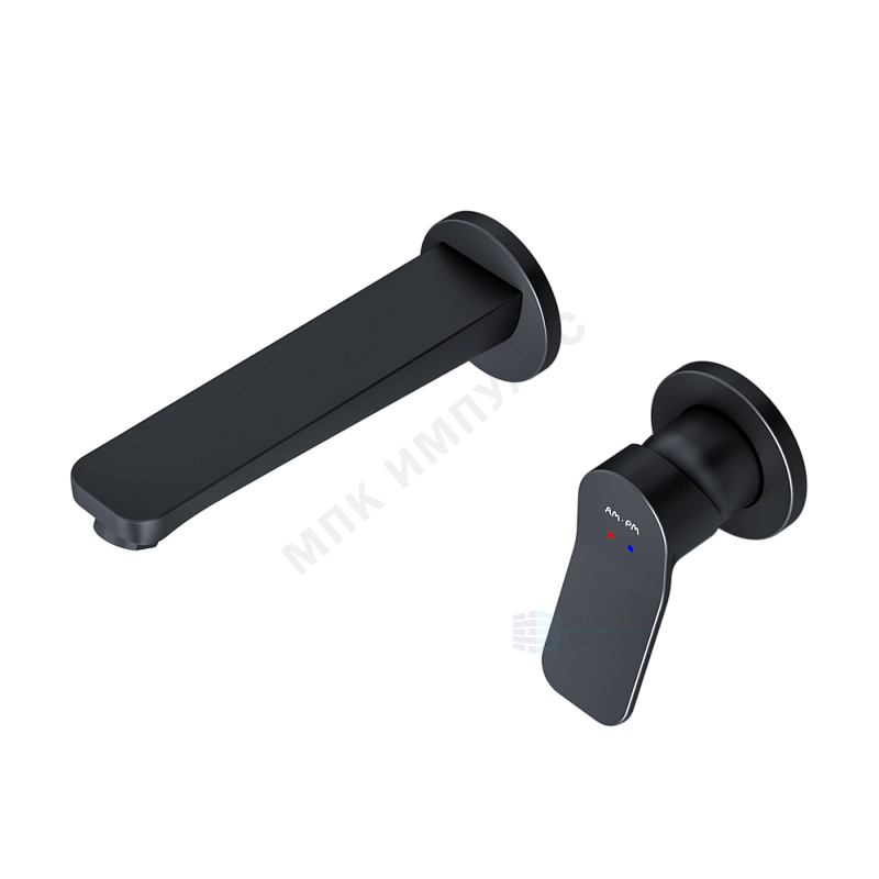 Смеситель встраиваемый для умывальника одноручный черный X-Joy AM.PM F85A72622