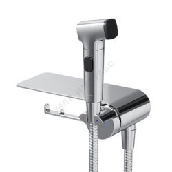 Смеситель встраиваемый для гигиенического душа одноручный с полкой и держателем туалетной бумаги хром Func AM.PM F0H8F900