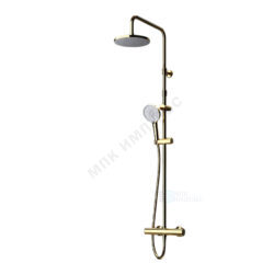 Система душевая с термостатическим смесителем золото X-Joy AM.PM F0785A499
