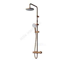 Система душевая с термостатическим смесителем розовое золото X-Joy AM.PM F0785A444