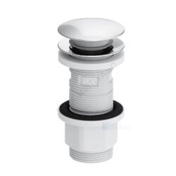 Клапан донный для умывальника с переливом 1 1/4" слив "клик-клак", пробка D=63мм хром Damixa 210600000