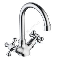 Смеситель для умывальника двуручный хром RETRO Damixa 230210000