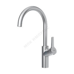 Смеситель для кухонной мойки ручка сбоку одноручный никель Eclipse Damixa 310720400