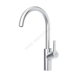 Смеситель для кухонной мойки ручка сбоку одноручный излив с каналом для питьевой воды никель Eclipse Damixa 310721400