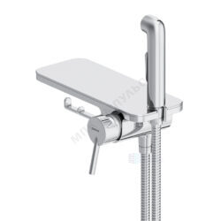 Смеситель встраиваемый для гигиенического душа одноручный с полкой и держателем туалетной бумаги хром Jupiter Damixa 773500001