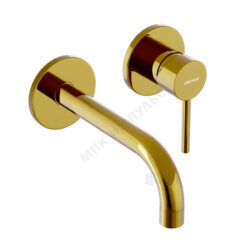 Смеситель встраиваемый для умывальника одноручный золото Scandinavian Pure Damixa 360260600