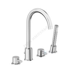 Смеситель для ванны с душем двуручный хром Scandinavian Pure Damixa 360400000