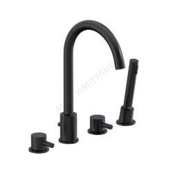 Смеситель для ванны с душем двуручный черный Scandinavian Pure Damixa 360400300