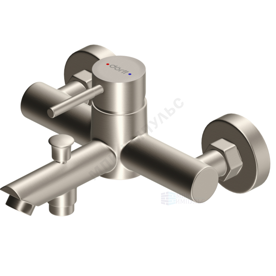 Смеситель для ванны с душем одноручный нержавеющая сталь Logic Dorff D3010000SS