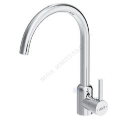Смеситель для кухонной мойки ручка сбоку одноручный хром Logic Dorff D3007000