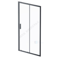 Дверь душевая Gem Solo 1100х1950 мм прозрачное стекло алюминиевый профиль