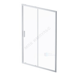 Дверь душевая Gem Solo 1400х1950 мм прозрачное стекло алюминиевый профиль