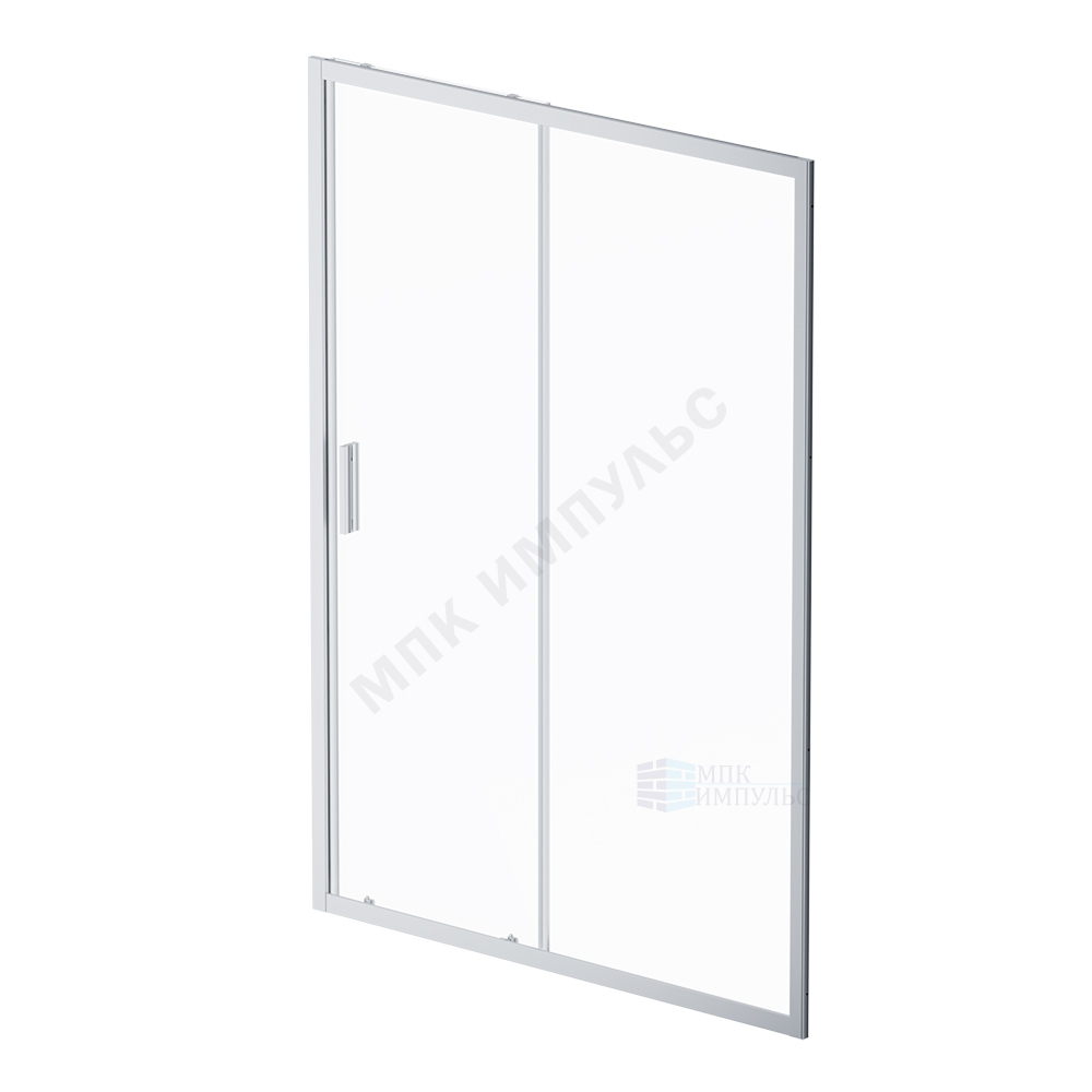 Дверь душевая Gem Solo 1400х1950 мм прозрачное стекло алюминиевый профиль