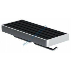 Держатель для туалетной бумаги двойной с полкой Jupiter черный Damixa DA77341900