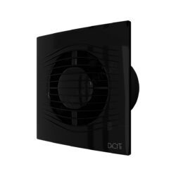 Вентилятор накладной пластик D100 с обратным клапаном Obsidian DICITI SLIM 4C