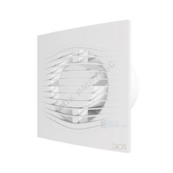 Вентилятор накладной пластик D100 с обратным клапаном Matt white DICITI SLIM 4C