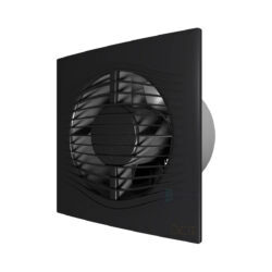 Вентилятор накладной пластик D125 с обратным клапаном Dark gray metal DICITI SLIM 5C