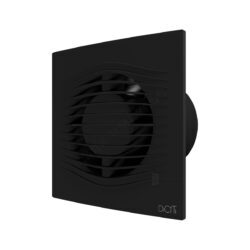 Вентилятор накладной пластик D125 с обратным клапаном Matt black DICITI SLIM 5C