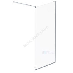 Стенка душевая Func 1000х2000 мм прозрачное стекло алюминиевый профиль