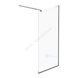 Стенка душевая Func 1000х2000 мм прозрачное стекло алюминиевый профиль