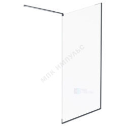 Стенка душевая Func 1100х2000 мм прозрачное стекло алюминиевый профиль