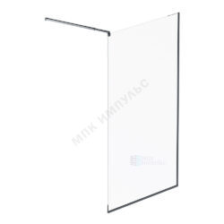 Стенка душевая Func 1200х2000 мм прозрачное стекло алюминиевый профиль