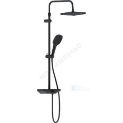Система душевая с одноручным смесителем черный Merkur Damixa 940730300