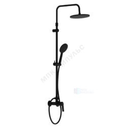 Система душевая с одноручным смесителем черный Jupiter Damixa 977710300
