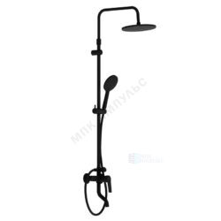 Система душевая с одноручным смесителем черный Jupiter Damixa 977740300