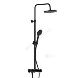 Система душевая с одноручным смесителем черный Jupiter Damixa 977750300