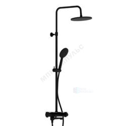 Система душевая с одноручным смесителем черный Jupiter Damixa 977760300