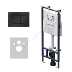 Инсталляция для подвесного унитаза с кнопкой смыва черная матовая MasterFit ProC S AM.PM I012710.0238