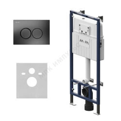 Инсталляция для подвесного унитаза с кнопкой смыва черная матовая MasterFit ProC L AM.PM I012710.0138