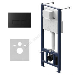 Инсталляция для подвесного унитаза с кнопкой смыва черная матовая Pro ProC S AM.PM I012704.7038